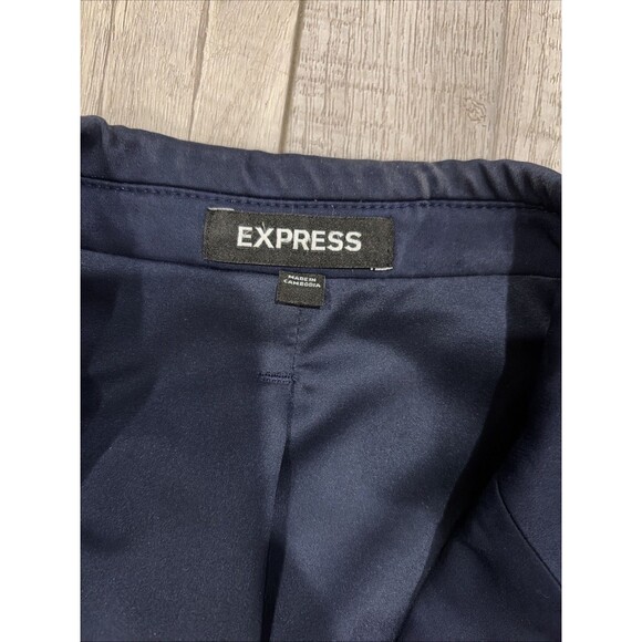 LOT OF 2 EXPRESS EXTRA SLIM CHARCOAL NAVY WOOL TWEED SPORT COAT JACKET SZ 40S - Picture 16 of 16